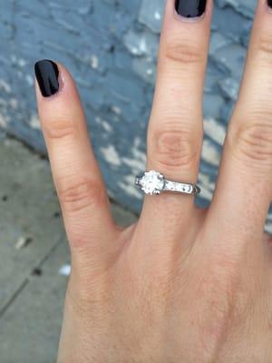 My ring after it was resized.