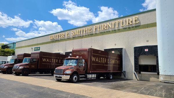 Walter E. Smithe Warehouse and Trucks