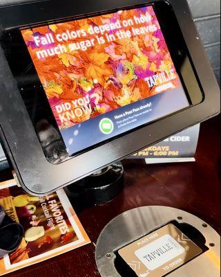 Tablet kiosk for self-ordering