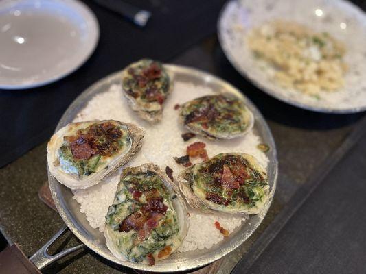 Rockefeller oysters