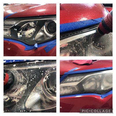 Headlight Reconditioning at our fort myers car wash