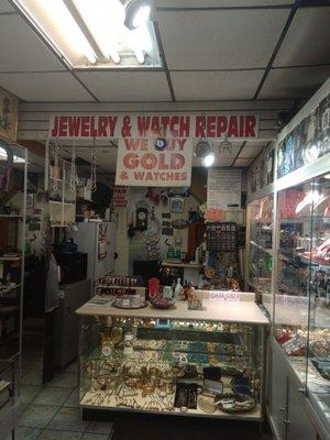 We do  raplece  watch battery and watch band, Glass raplece, watch repair, jewelry repair and meny more...