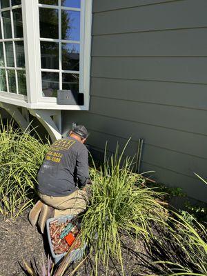 Water service repair in San Rafael.