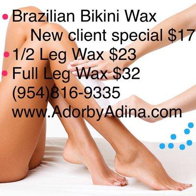 Call to schedule an appointment with Adina.(954)816-9335