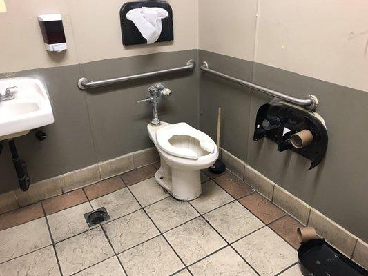 1 of the worst bathrooms I've seen