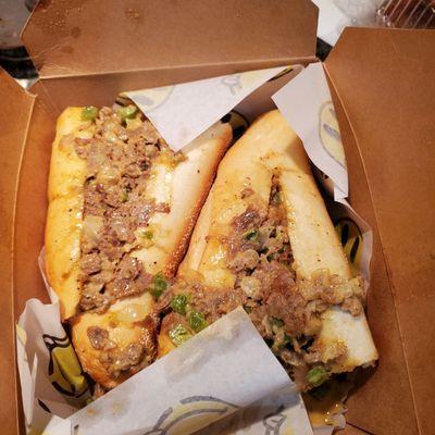 Chopped prime rub cheesesteak