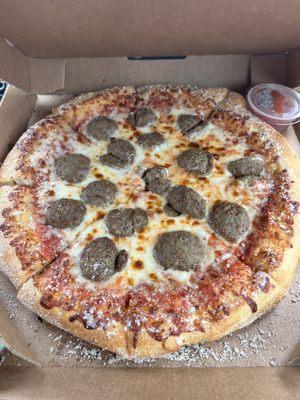 Medium Meatball Pizza