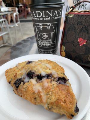 Wednesday Blueberry Vanilla Scone