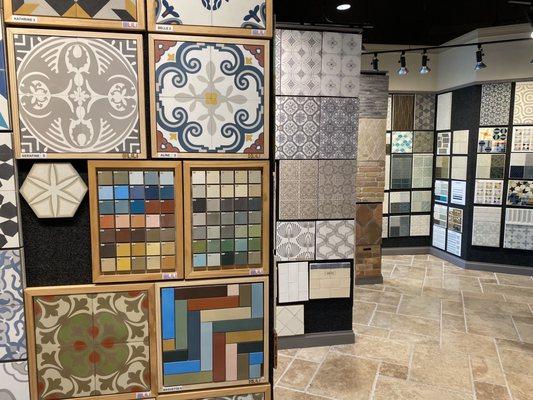 Abundance of Moroccan inspired tiles