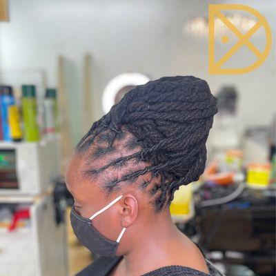 We have been doing her hair for over a decade. She came in for a wash, retwist, and style