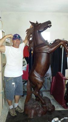 Giant Carved Horse