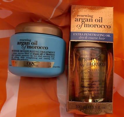 Argan Oil of Morocco, $7.99 each but I got buy one get one 50% off. Yay! This stuff is great for your hair!! :)