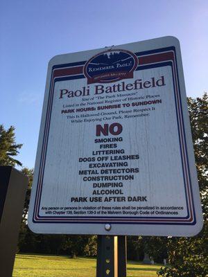 Paoli Battlefield