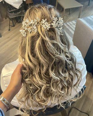 Bride updo