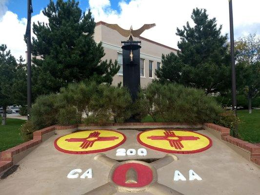 Memorial dedicated to the New Mexico 200th coastal artillery regiment survivors of the Bataan Death March