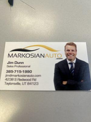 Here's his business card!