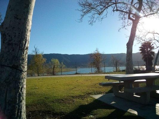 A pretty view of Lake Elsinore.