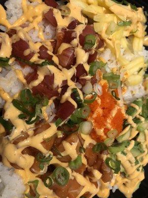 Tuna and Salmon Poke Bowl