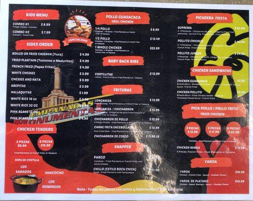 Menu Back