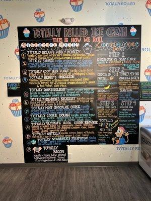 The HUGE menu!!!