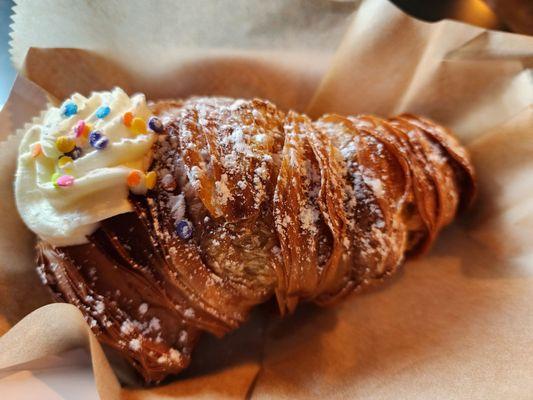 Custard filled lobster tail pastry...so good!