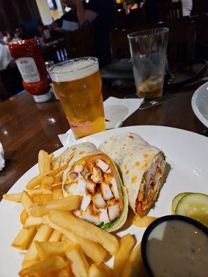 Bam Buffalo chicken wrap