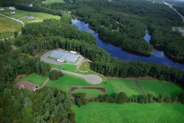 Aerial view of Taylor River Farm.