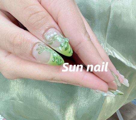 Gel X nail extensions