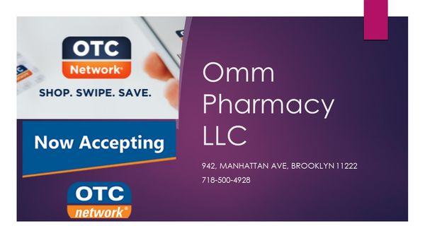 We are accepting OTC cards now !