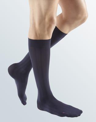 Knee high compression garments.  We offer stylish dress sock options for men and women in a variety of colors.