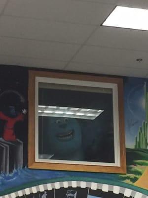 Check out the Sully in a window in the lobby