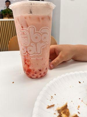 Strawberry boba