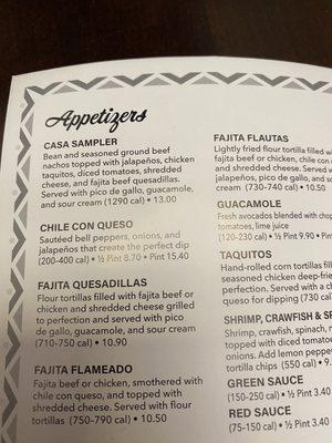 Menu at 4018 spencer chili con queso price