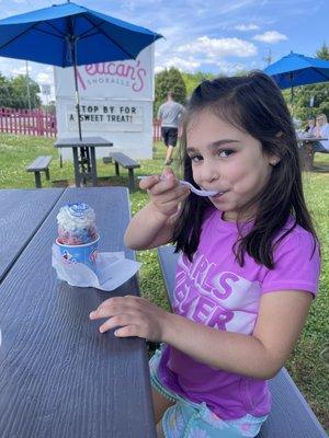 Outdoor sweet icy treats!