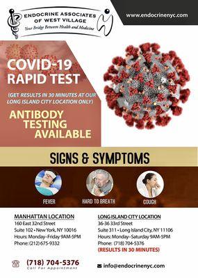 Rapid COVID-19 testing.