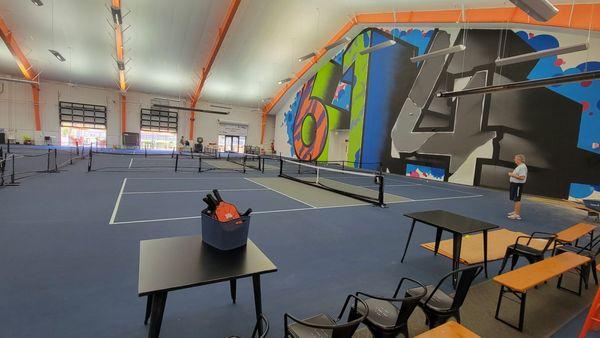 More pickleball courts.  There are also outdoor pickleball & tennis courts.