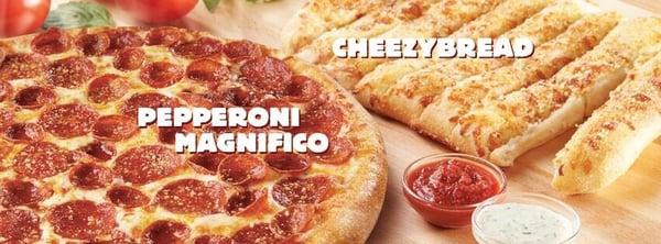 Pepperoni Magnifico with Cheezy bread