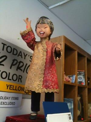 Incredibly racist doll only at houseworks!