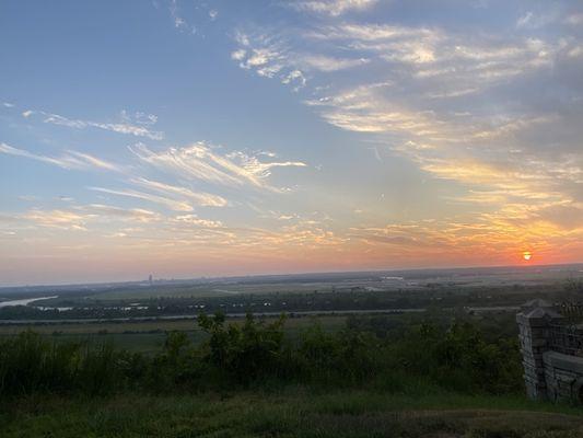 Lookout view of Amazing sunset