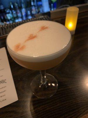 Grapefruit peppercorn sour