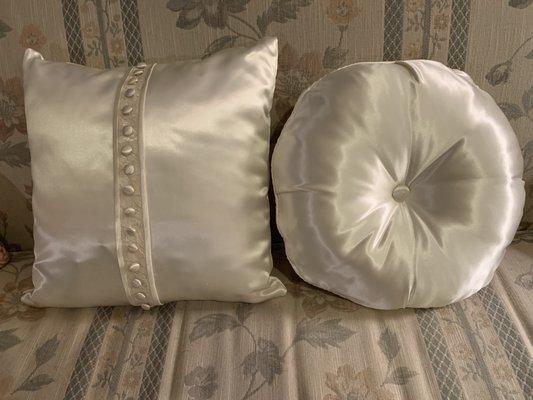 Heirloom Bridal dress pillows