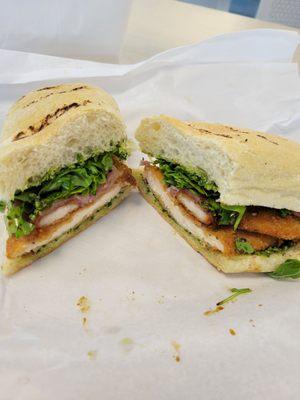 Chicken pesto panini