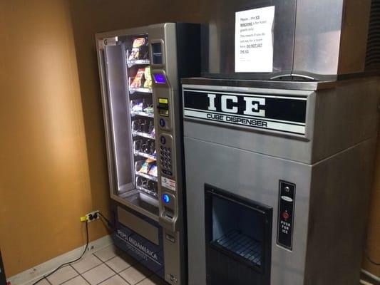 Ice machine and vending machines. Vending was a little wiped out. I think it was because there were a lot of working guys here.