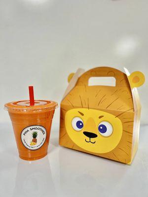 Pina kid's meal (comes with your choice of toast+a toy+ your choice of juice or smoothie)