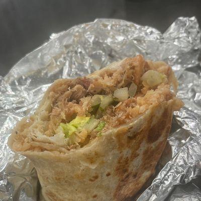 Carnitas burrito