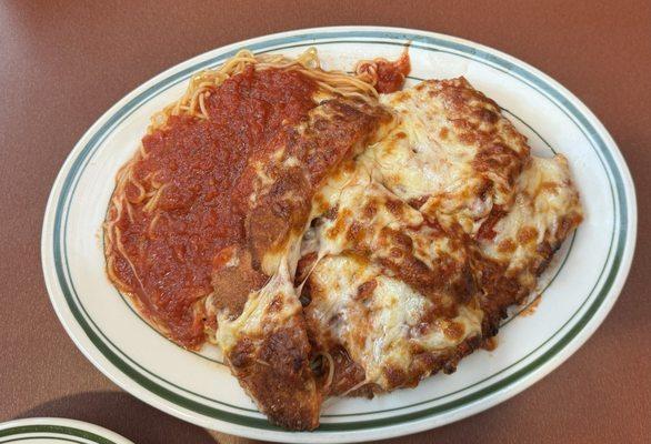 Chicken parmesan!  Delicious!!