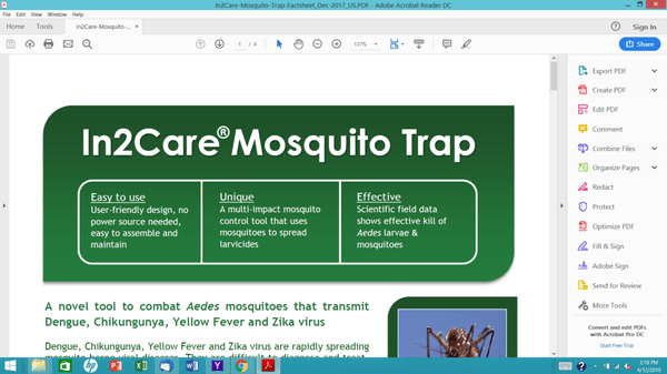 In2Care Mosquito trap authorized distributor