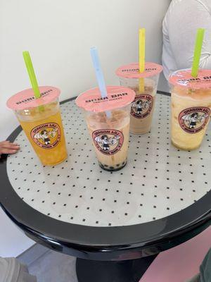 Our family boba order