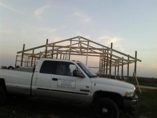 Building a pole barn