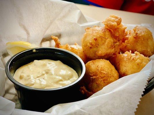 Baltimore Beer Battered Crab Balls- heavenly!